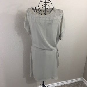 Brochu Walker * Sz Sm * 100% Silk Raw Hem Tunic